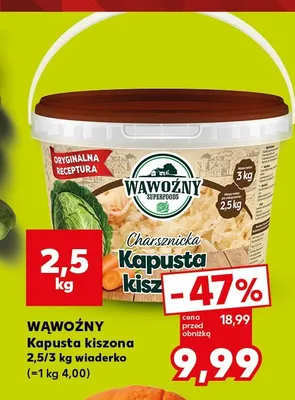 Kapusta kiszona Wąwoźny promocja w Kaufland