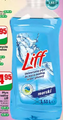Płyn uniwersalny Liff morski promocja w Dino