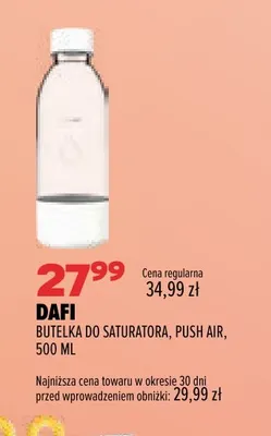 Butelka do saturatora Push Air 500 ml Dafi promocja w Drogerie Natura