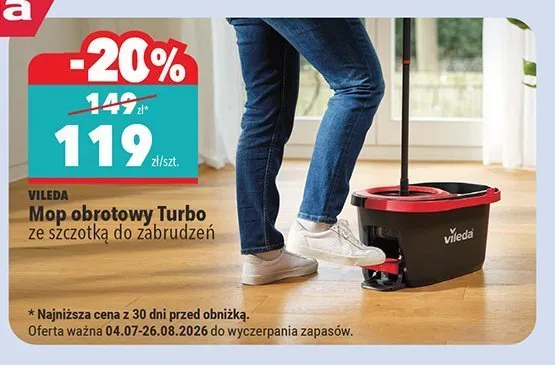 Mop obrotowy Vileda Turbo promocja w Biedronka