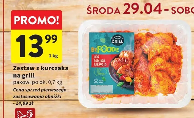 Zestaw z kurczaka na grill BeFoodie promocja w Intermarche
