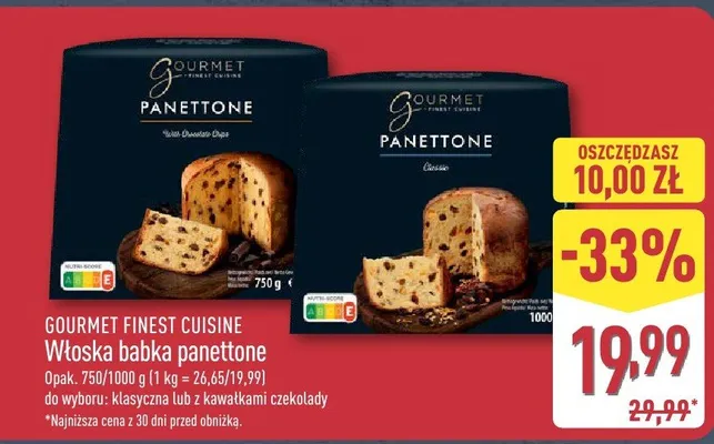 Babka panettone Włoska babka panettone promocja w Aldi