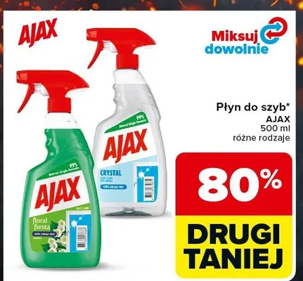 Płyn do szyb Ajax Floral Fiesta promocja w Carrefour Market