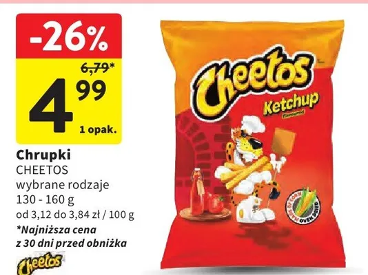 Chrupki wybrane rodzaje promocja w Intermarche