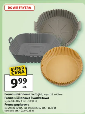 Forma silikonowa okrągła promocja w Auchan