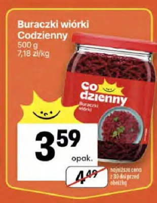 Buraczki wiórki Codzienny promocja w Delikatesy Centrum
