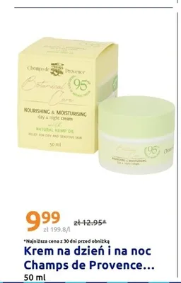 Krem na dzień i na noc Champs de Provence Botanical Care promocja w Action