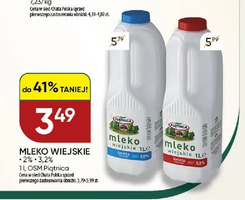 Mleko Wiejskie 2% Piątnica promocja w Chata Polska