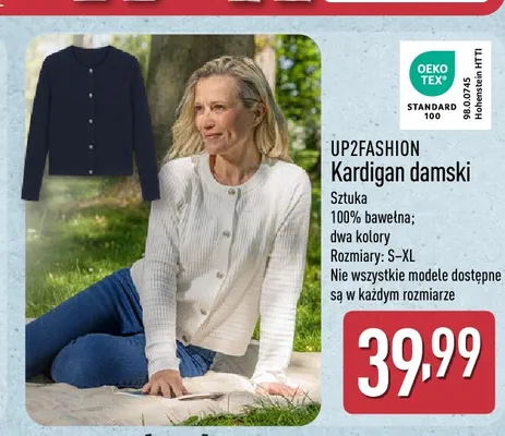 Kardigan damski UP2FASHION promocja w Aldi