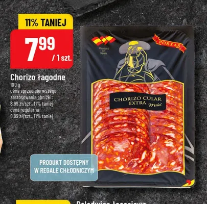 Chorizo łagodne Porxas promocja w POLOmarket