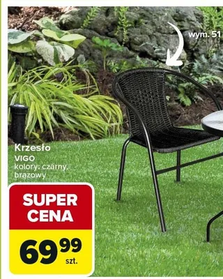 Krzesło Vigo kolory: czarny, brązowy promocja w Carrefour Market