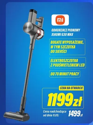 Odkurzacz pionowy Xiaomi G30 Max promocja w RTV EURO AGD
