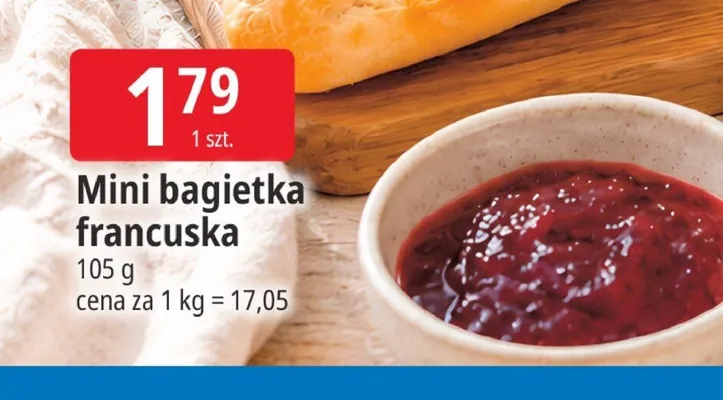 Mini bagietka francuska promocja w Leclerc