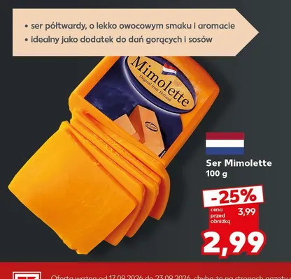 Ser Mimolette promocja w Kaufland