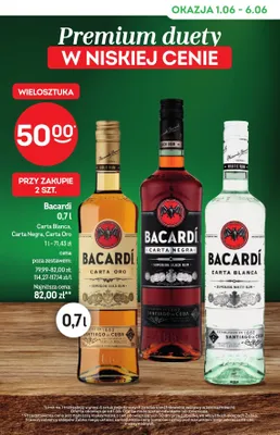 Rum Bacardi Carta Oro promocja w Żabka