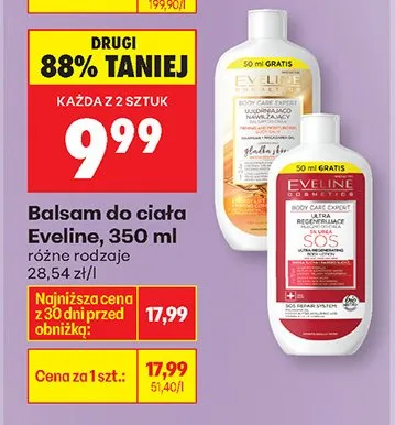 Balsam do ciała Eveline, 350 ml, różne rodzaje promocja w Biedronka