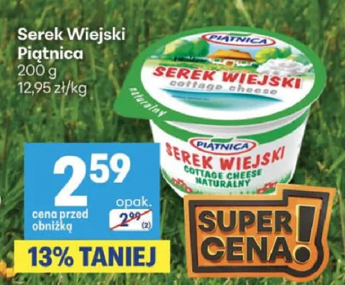 Serek Wiejski naturalny Piątnica promocja w Delikatesy Centrum