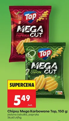 Chipsy Mega Karbowane paprykowe promocja w Biedronka