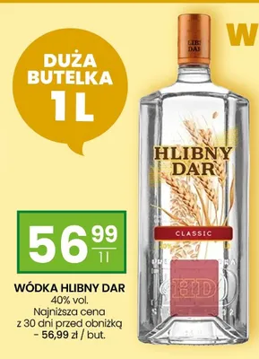 Wódka Hlibny Dar Classic promocja w Twój Market