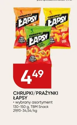 Chrupki/prażynki Łapsy promocja w Chata Polska