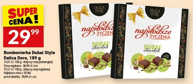 Bombonierka Dubai Style Delica Dore promocja w Twój Market