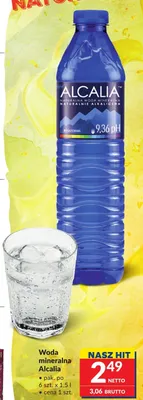 Woda mineralna Alcalia 6-pak 1,5l promocja w Makro