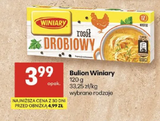 Bulion Winiary rosół drobiowy promocja w Delikatesy Centrum