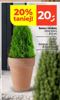 Donica z terakoty Ø 21 cm promocja w Dealz