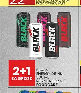 Napój energetyzujący Black Energy Drink promocja w Wafelek