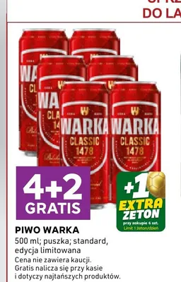 Piwo Warka Classic promocja w Stokrotka