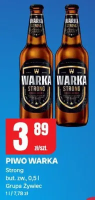 Piwo warka strong promocja w Chorten