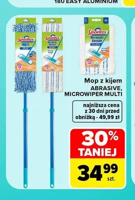 Mop z kijem Spontex Microwiper Multi promocja w Carrefour