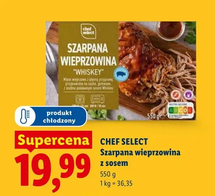 Szarpana wieprzowina z sosem Chef Select promocja w Lidl
