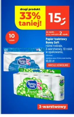 Papier toaletowy Bunny Soft promocja w Dealz