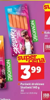 Parówki drobiowe Skolimki JBB Bałdyga promocja w TOPAZ