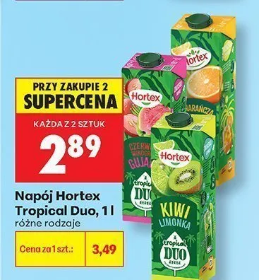 Napój Hortex Tropical Duo czerwona gujawa promocja w Biedronka