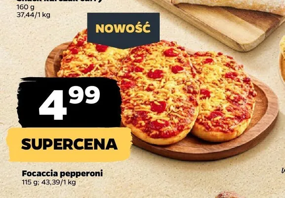 Focaccia pepperoni promocja w Netto
