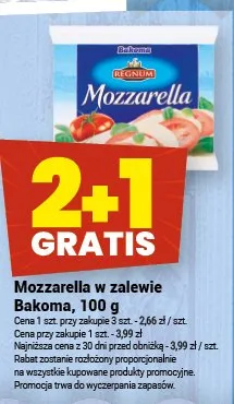 Mozzarella w zalewie Bakoma promocja w Twój Market