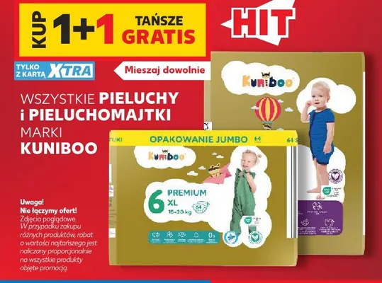 Pieluchy i pieluchomajtki marki Kuniboo promocja w Kaufland