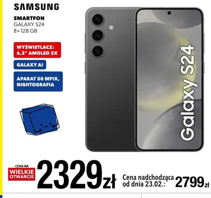 Smartfon Galaxy S24 8+128 GB promocja w RTV EURO AGD