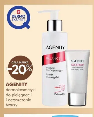 Dermokosmetyki do pielęgnacji i oczyszczania twarzy AGENITY promocja w Super-Pharm