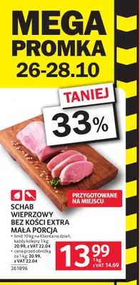 Schab wieprzowy bez kości extra mała porcja promocja w Selgros
