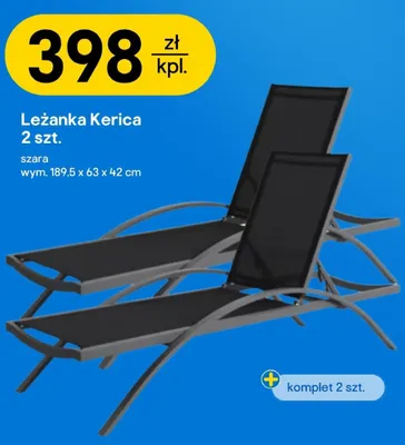 Leżanka Kerica 2-pak promocja w Castorama