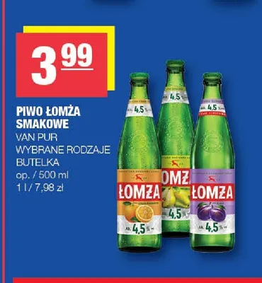Piwo Łomża Smakowe Śliwka promocja w SPAR