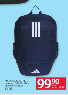 Plecak Adidas Tiro L 26,5 l promocja w Selgros