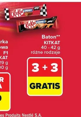Baton KitKat Chunky promocja w Carrefour