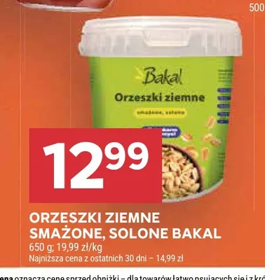 Orzeszki ziemne smażone solone Bakal promocja w Stokrotka