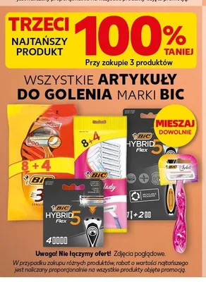 Maszynka do golenia Bic Hybrid 5 Flex promocja w Kaufland