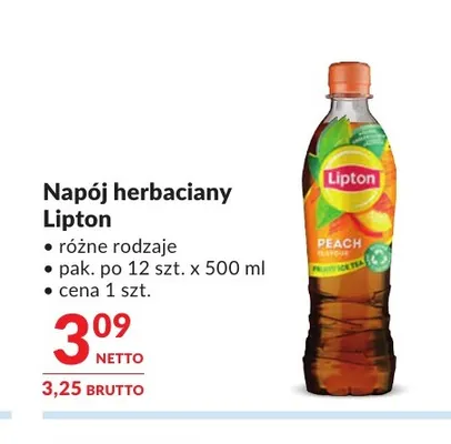 Napój herbaciany Lipton promocja w Makro