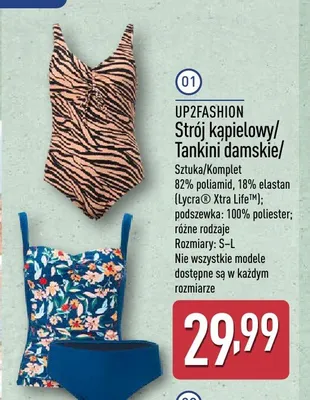 Strój kąpielowy damski UP2FASHION promocja w Aldi